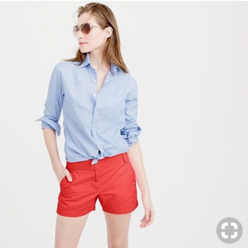 Jcrew Red Chino Shorts
